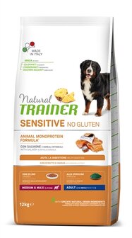 Natural trainer sensitive adult medium salmon glutenvrij