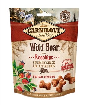 Carnilove crunchy snack everzwijn / rozenbottel