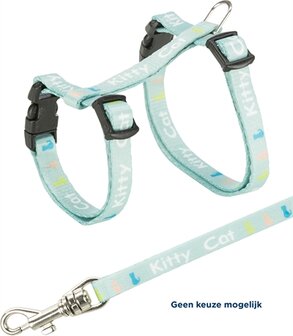 Trixie kittentuig junior met riem kitty cat assorti