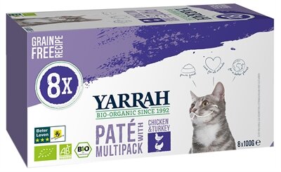 Yarrah cat alu pate multipack chicken / turkey