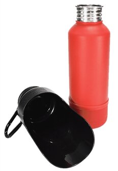 Kong h2o drinkfles thermos rood