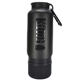 Kong h2o drinkfles thermos zwart