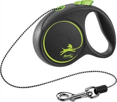 Flexi rollijn black design cord groen