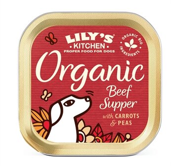 Lily&#039;s kitchen dog organic beef supper