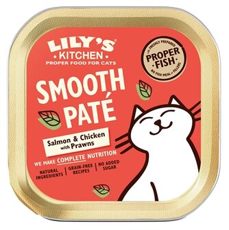 Lily&#039;s kitchen cat smooth pate salmon / chicken