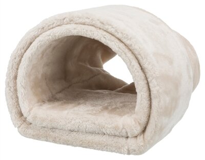 Trixie speeltunnel konijn / cavia pluche beige