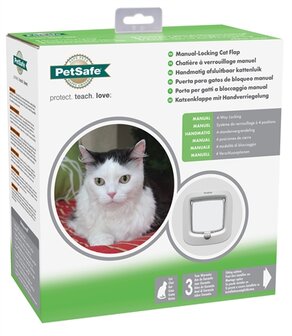 Petsafe kattenluik tot 7 kg handmatig wit