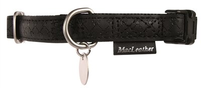 Macleather halsband zwart