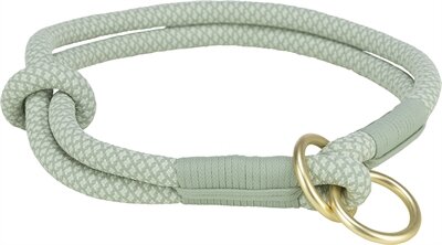 Trixie halsband hond soft half-slip saliegroen / mint