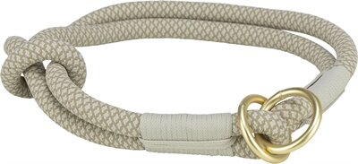 Trixie halsband hond soft half-slip grijs / lichtgrijs