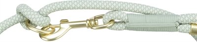 Trixie soft rope hondenriem verstelbaar saliegroen / mint