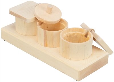 Trixie snack cups voor ratten en konijnen hout