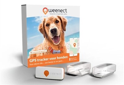 Weenect tracker hond wit