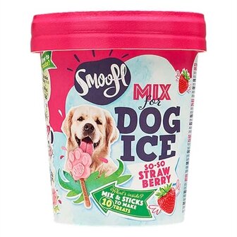 Smoofl ijsmix voor honden aardbei