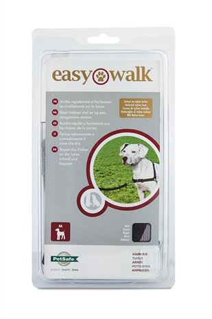 Petsafe easy walk anti-trek tuig zwart