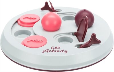 Trixie cat activity flip board bes / roze / lichtgrijs