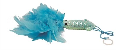 Happy pet mermaid inktvis met veren blauw