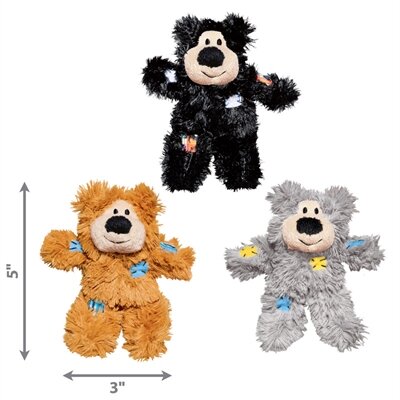 Kong cat softies patchwork bear assorti