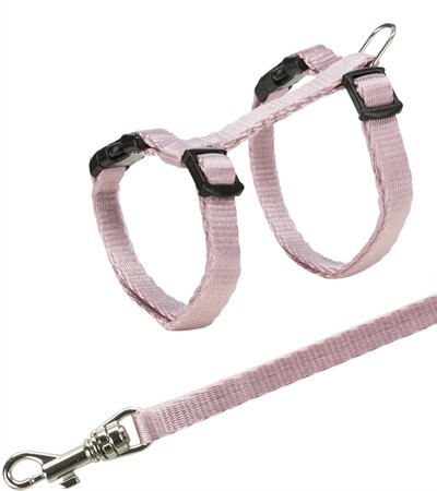 Trixie kittentuig met riem assorti