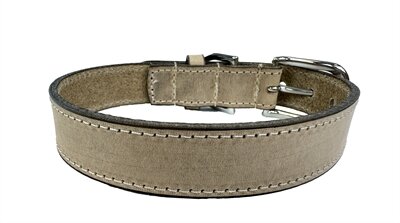 Sazzz halsband hond nomad vintage leer beige