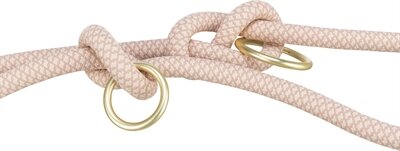 Trixie soft rope hondenriem verstelbaar roze / licht roze