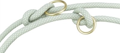 Trixie soft rope hondenriem verstelbaar saliegroen / mint