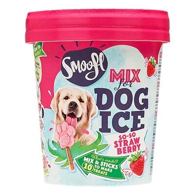 Smoofl ijsmix voor honden aardbei