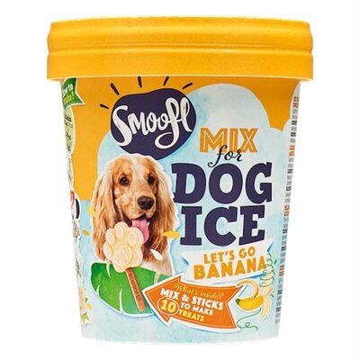 Smoofl ijsmix voor honden banaan